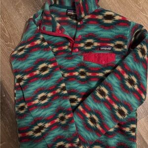 Patagonia Red and Green Ski Jacket